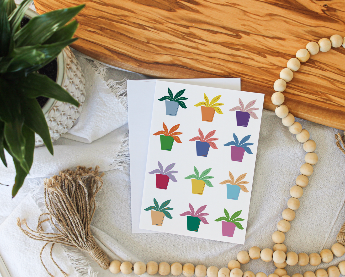 Plant Pattern Greeting Card