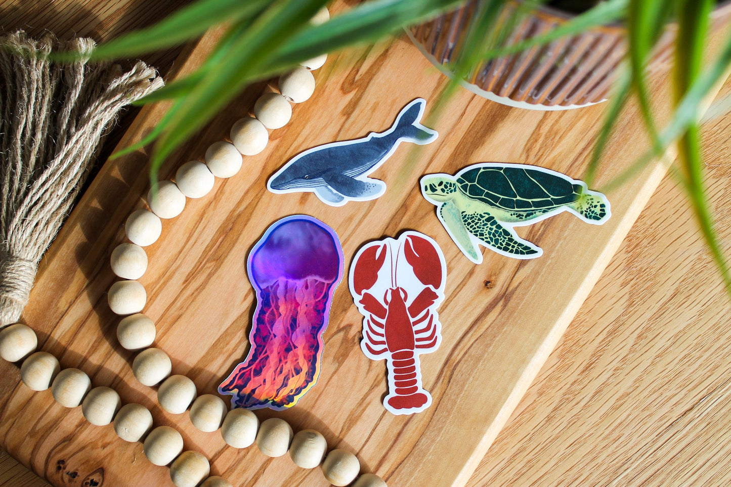 Jellyfish Holographic Sticker, 2.68x3" (10)