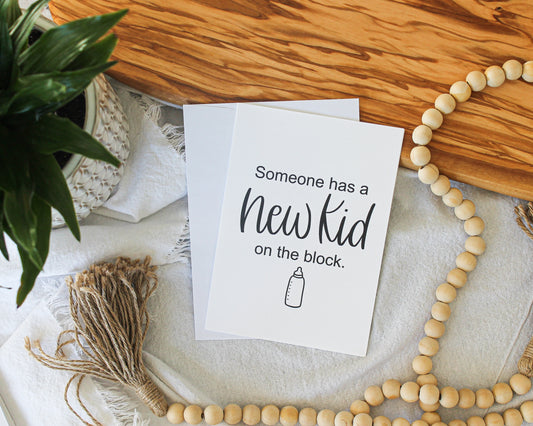 New kid on the block Baby Card