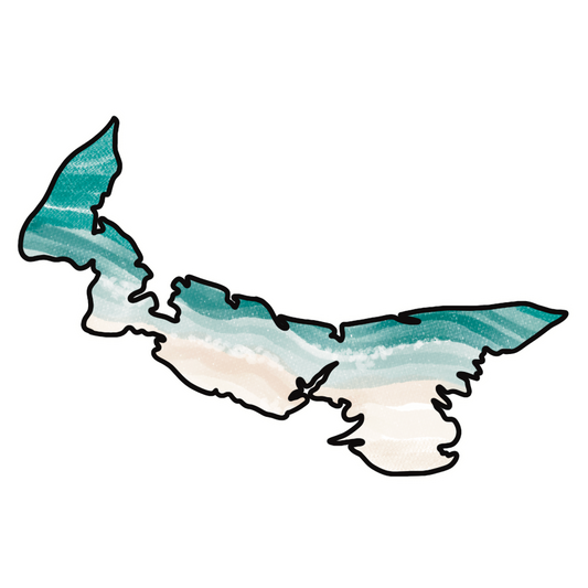 Coastal PEI Sticker, 3x2.01"