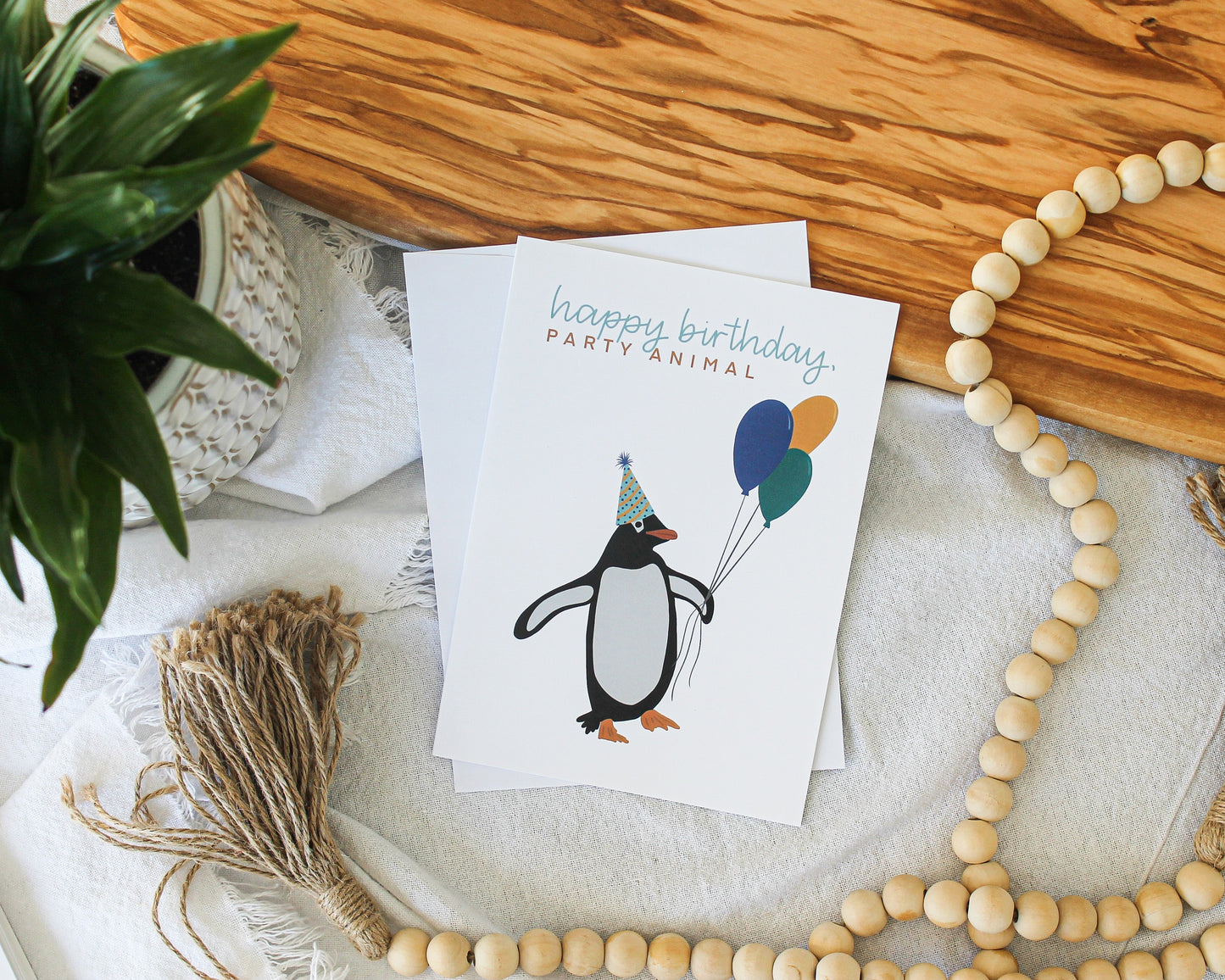 Penguin Party Animal Card (6)